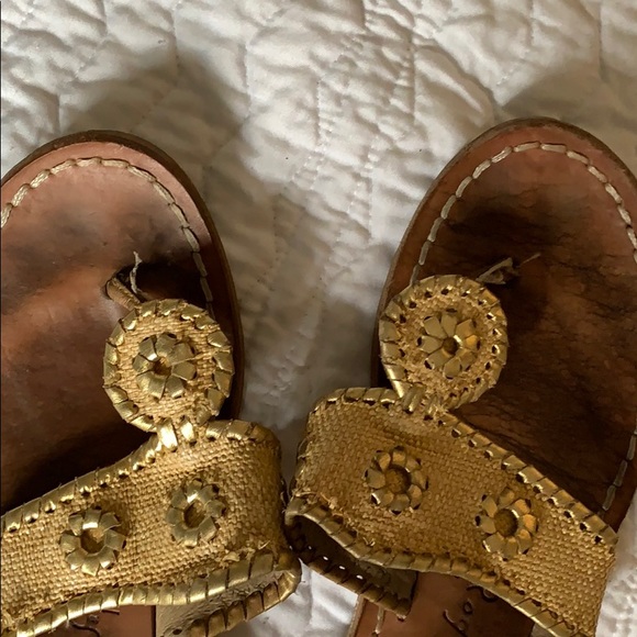 Gold and Burlap Jack Rodgers - Picture 4 of 11